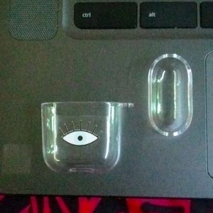 Eye pattern clear case for Airpods 1/2